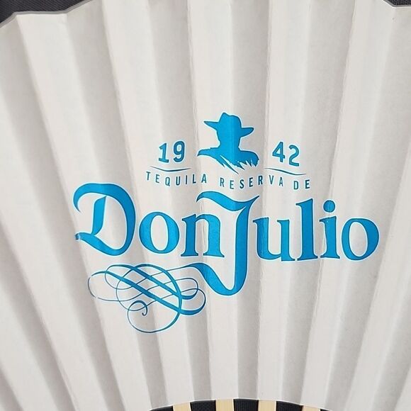 DON JULIO branded folding Paper Fan - Picture 3 of 4